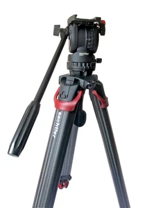 GENUINE Sachtler Tripod Flowtech 75 FSB 4 kit incl. spreader, handle, padded bag - Picture 1 of 13