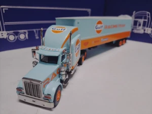 FINE WORKS64 1/64 King Hauler Peterbilt Tractor GULF #412 - Picture 1 of 9