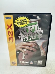 NFL Quarterback Club Sega 32X Genesis Original Authentic Complete CIB w/ Manual - Picture 1 of 6