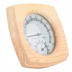 Humidity and Temperature Wooden Thermometer for Sauna Bath Accessories - Picture 1 of 12