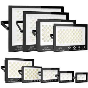 Proiettore LED faretto esterno faro 10W 20W 30W 50W 100W 200W 300W 500Watt DE - Foto 1 di 22