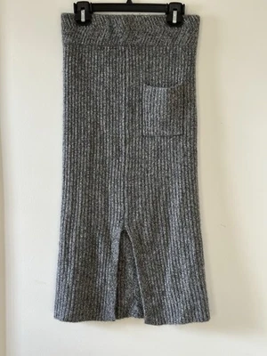 The Row Falda Hendidura Gris Cachemira Foto 1 de 4