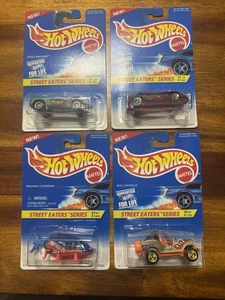 1996 Hot Wheels Street Eaters Series Set of 4 – MOC – Monster Graphics – VHTF - Picture 1 of 6