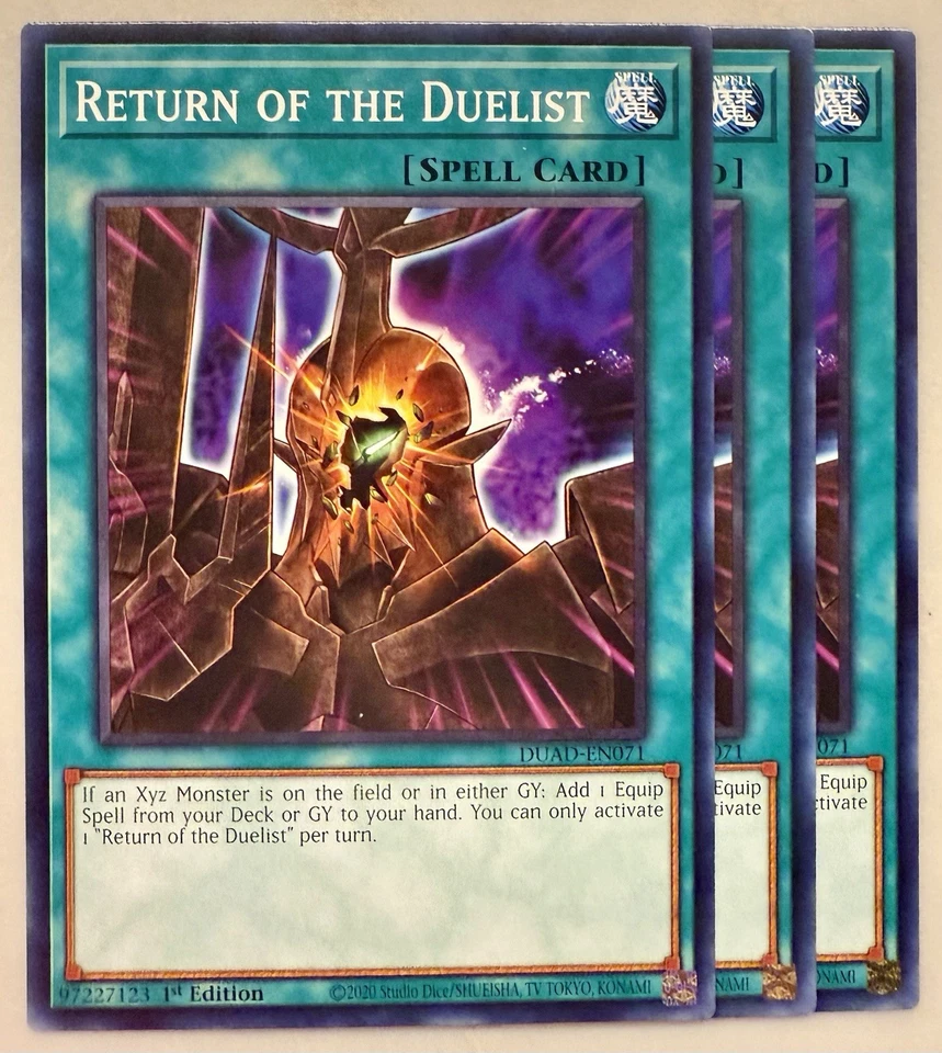 Yugioh! 3x Return of the Duelist DUAD-EN071 Common 1st Ed NM - Image 1 of 1