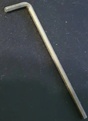 9/64" Long Arm Hex Key Allen Wrench Heat Treated Steel - Image 1 of 3