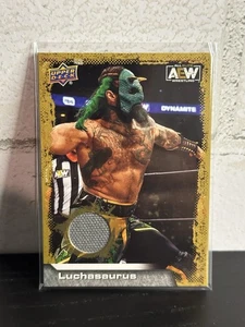 Upper Deck AEW All Elite Wrestling Gold Mat Relics Luchasaurus #10 2022 - Imagen 1 de 15