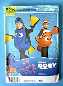 Simplicity  Pattern #8239 Toddlers' COSTUME Finding Dory Sz 1/2-4 Uncut - Picture 1 of 1