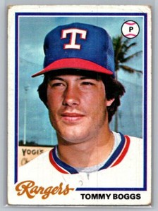 1978 Topps Vintage #518 Tommy Boggs Texas Rangers Baseball Card