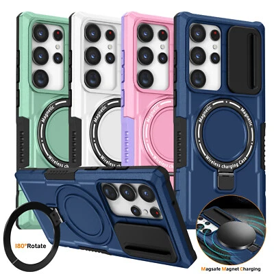 Magnetic Magsafe Ring Case Camera Protector For Samsung Galaxy S23 S22 S21 S20 - Image 1 of 4