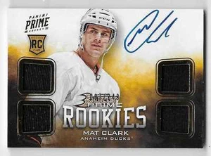 12/13 PANINI PRIME ROOKIES AUTOGRAPH JERSEY RC #101 Mat Clark #7/249 - Picture 1 of 1