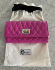 Lanvin Bright Pink Continental Wallet With Twist Lock (NWT)