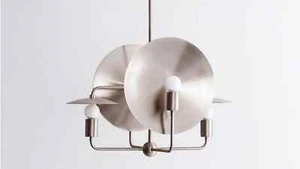 1950's Mid Century Set of 2 Brass Italian Diabolo Wall Sconce Light Fixture Lamp - Picture 1 of 6