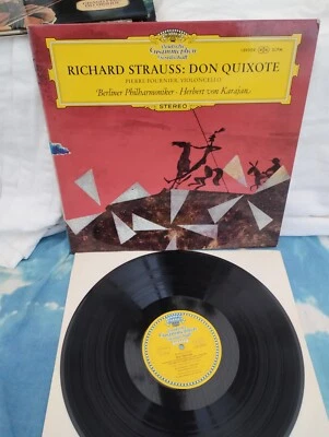 DGG SLPM 139 009 Karajan Fournier Strauss Don Quixote  Tulips 1966 Vinyl LP NM# - Image 1 of 4