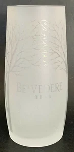 BELVEDERE VODKA Frosted Glass 14.5 cm / 5.7” Tall NEW - Picture 1 of 4