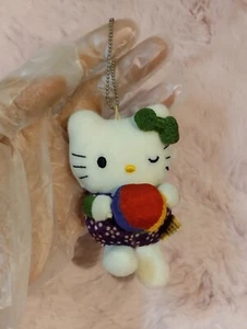 Vintage 2003 Hello Kitty Mini 3" Plush Doll Keychain Pre-owned Excellent Cond. - Picture 1 of 9