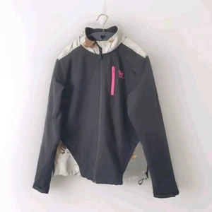 Womens REALTREE Bushmaster Black White Camo Pro Hunter Softshell Coat Jacket  - Picture 1 of 7