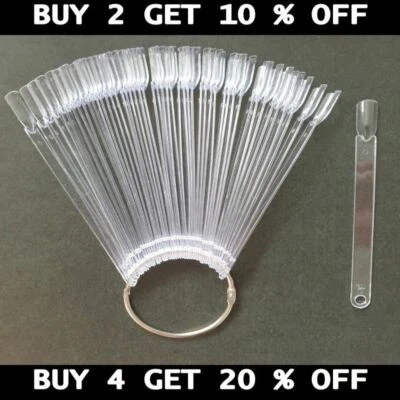 Exhibición de uñas falsas 50 piezas esmalte de rueda cuadrada arte en uñas muestra de práctica  Foto 1 de 4