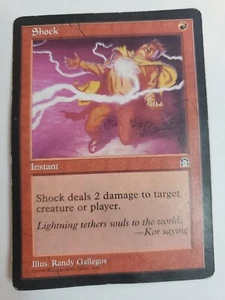 MTG Magic The Gathering Card ShockInstant Red Stronghold 1998 - Picture 1 of 2