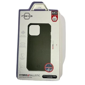 ITSKINS - Hybrid Ballistic Case for Apple iPhone 12 Pro Max 6.7" Olive Green - Photo 1 sur 3