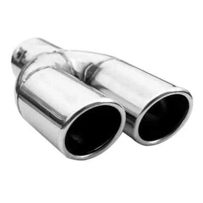 Exhaust Tip Trim Pipe Tail Double For Suzuki Grand Vitara Jimny Liana Swift - Image 1 of 4