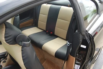 for FORD MUSTANG 1994-2004 IGGEE S.LEATHER CUSTOM FIT REAR SEAT COVERS 13 COLORS - Image 1 of 4