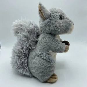 The Petting Zoo ardilla gris con peluche de bellota 11" animal de peluche realista - Imagen 1 de 11