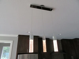ET2 Contemporary Lighting Halogen Fizz Island Light Fixture Polished Chrome - Picture 1 of 4
