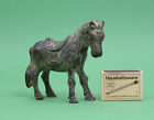 ältere Bronze Skulptur Figur China Pferd mit Sattel grünliche Patina