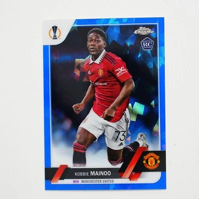 2022-23 Topps Chrome Sapphire Edition UEFA Blue Icy Kobbie Mainoo #118 Rookie RC - Image 1 of 2