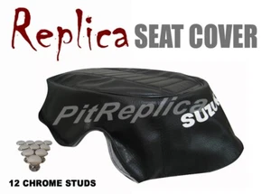 SUZUKI AS50 AC50 MAVERICK SCRAMBLER 1970 70 1971 71 SEAT COVER W/ BUTTON [STRAO] - Picture 1 of 7