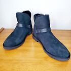 UGG Romely Short Buckle Suede Shearling Boots Casual Comfy Womens SZ 11.5