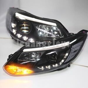LED Strip Headlights 2014-2015 Year For FORD Focus LED Head Lamps SN