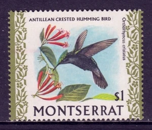 MONTSERRAT — SG 252aw — 1970 COLIBRÍ $1, WMMINGBIRD INVERTIDO. — Estampillada sin montar — Sg £32 - Imagen 1 de 2