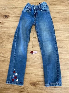 Gymboree Girls Size 6 Sweet Treats Jeans Roses and Cupcake Hairclip - Picture 1 of 7