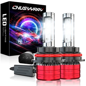 2pc 9007 LED Headlight High/Low Beam Bulbs Kit 6000K For Chevy Cobalt 2005-2010 - Bild 1 von 9