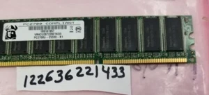 1GB DDR DDR1 PC2700E  333MHZ DDR1-333 PC 2700 ECC UNBUFFERED 184PIN  64X8  - Picture 1 of 1
