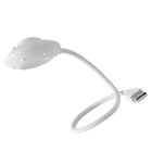  White Abs USB Table Lamp Portable Computer Light Laptop Reading
