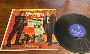 FAMOUS MONSTERS SPEAK GOLDEN Records Vinyl LP RECORD ‘73 Dracula FRANKENSTEIN - Picture 1 of 2