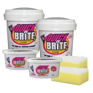 Quick ’n Brite 6 pc Miracle Cleaning Paste Kit includes sponges - Picture 1 of 1