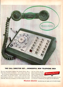 Western Electric Green Phone Director Set Rotary Push Vintage Print Ad 1959 - Picture 1 of 4
