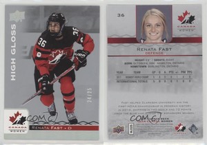 2017 Upper Deck Team Canada Juniors High Gloss /25 Renata Fast #36