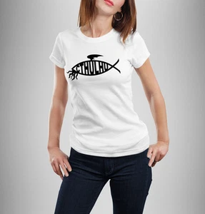 Camiseta Cthulhu pez cristiano - Imagen 1 de 1