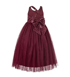 Wedding Flower Girl Dresses Sequins Holiday Dresses Pageant Dress Formal Dresses - Picture 1 of 49