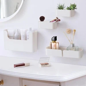 Floating Shelf Wall Mounted Nondrilling Adhesive Bathroom Organizer Ledge Shelf - Picture 1 of 6