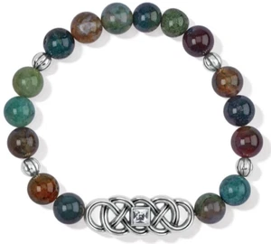 Pulsera elástica Brighton INTERLOK LUSTRE con cuentas de jaspe nueva con etiquetas precio de venta sugerido por el fabricante 72 USD - Imagen 1 de 3