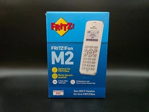 AVM FRITZ!Fon M2 DECT Telefon Weiß mit Ladeschale & Netzteil in OVP - Zdjęcie 1 z 18