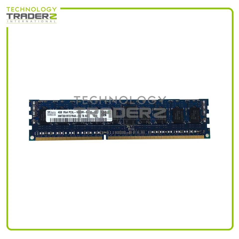 LOT OF 4 HMT351R7CFR4A-H9 Hynix 1Rx4 4GB PC3-10600 DDR3-1333MHz ECC Memory - Image 1 of 1