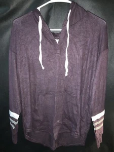 MARKET & SPRUCE Kallon Brushed Knit Hoodie - Large Petite - Purple - K1 - Bild 1 von 3