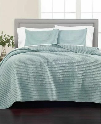 Edredón completo/queen con puntada de arroz lavado colección Martha Stewart Foto 1 de 4