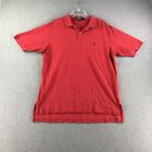 Ralph Lauren Polo Shirt Mens Large Golf Casual Red Golf Rugby Preppy Pony